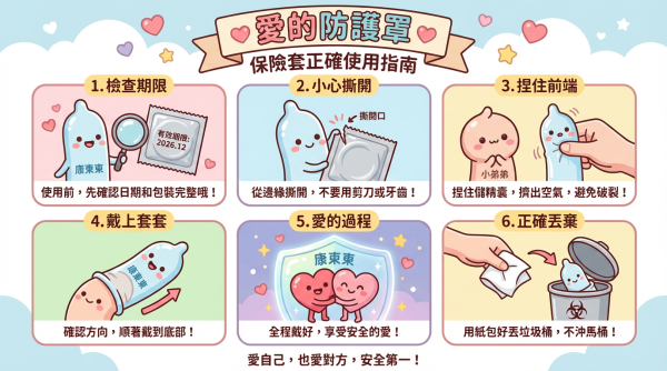🛡️ 愛的防護罩：保險套正確使用指南