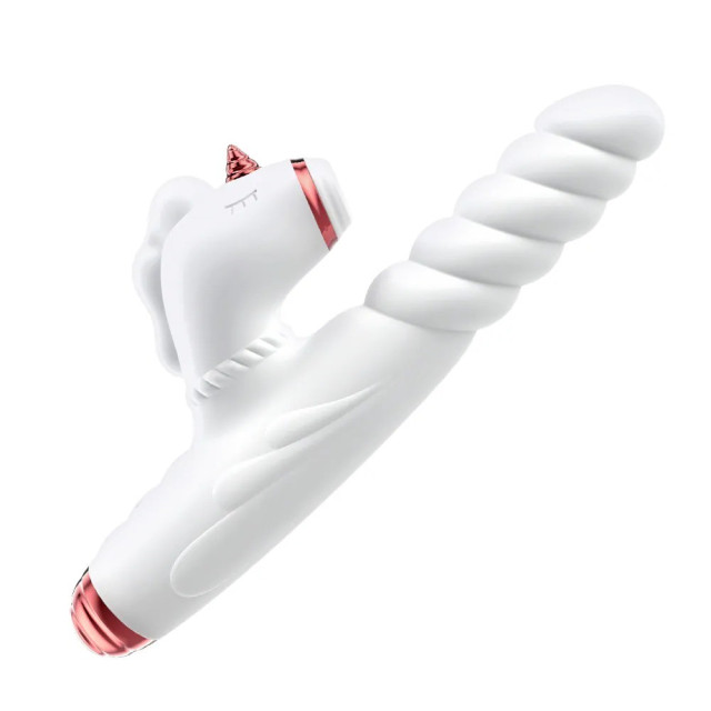 獨角獸吸吮脈衝震動棒