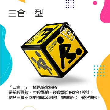 哈妮來．三合一保險套（黃12入）