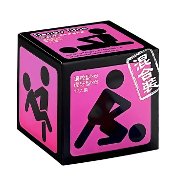 哈妮來．混合裝保險套（紫12入）