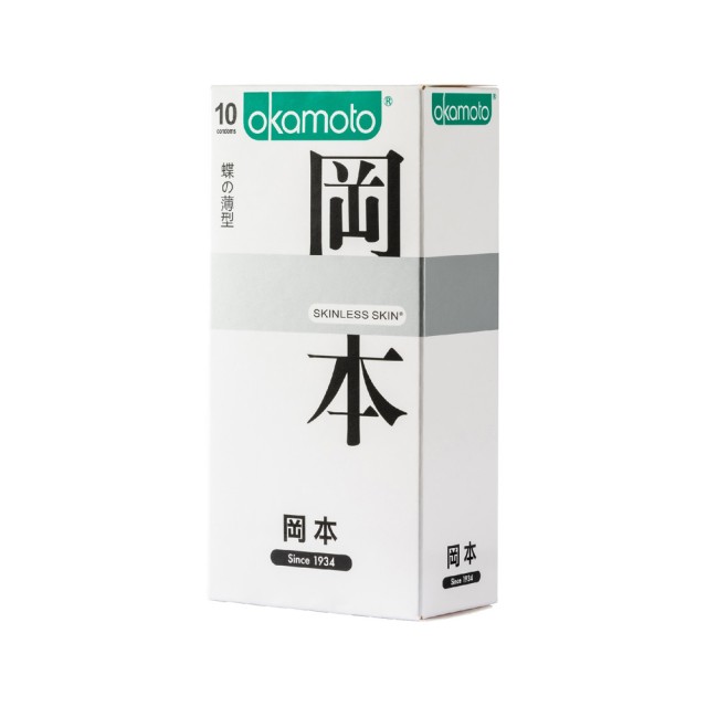 岡本．Skinless Skin 蝶之薄型保險套（10入）