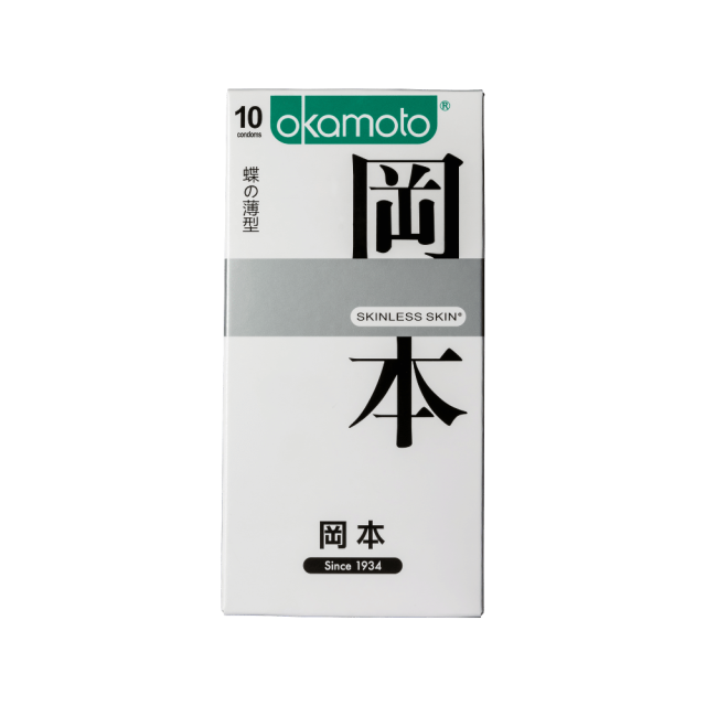 岡本．Skinless Skin 蝶之薄型保險套（10入）