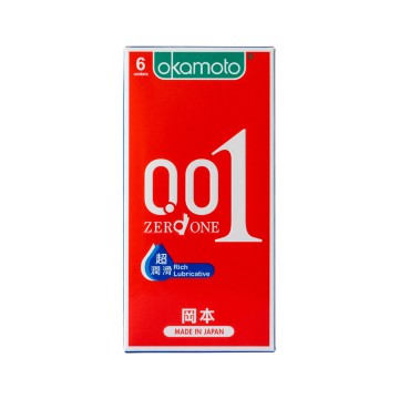 岡本．001 RL超潤滑保險套（6入）