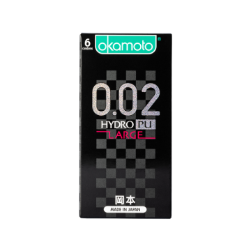 岡本．002 HYDRO 水感勁薄加大碼保險套（6入）