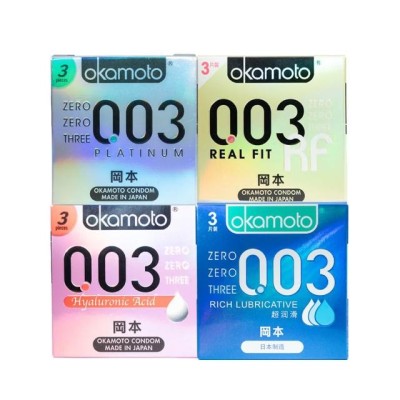 岡本．003 極薄 4合1組合（12入）