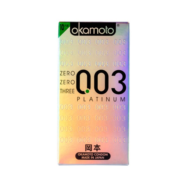 岡本．003 極薄白金保險套（10入）