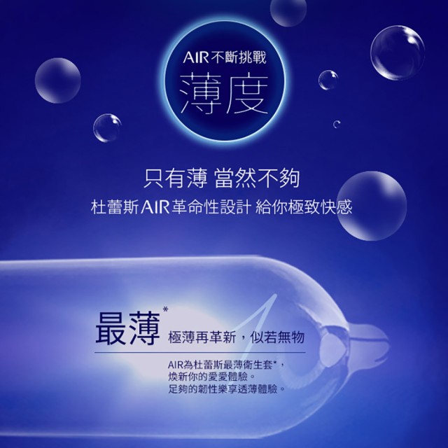 杜蕾斯．AIR輕薄幻隱裝保險套8入
