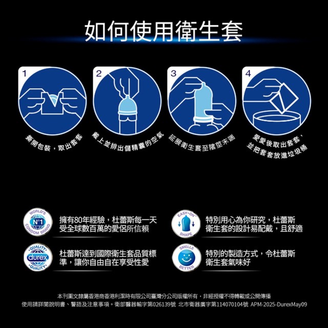 杜蕾斯．雙悅愛潮裝保險套12入