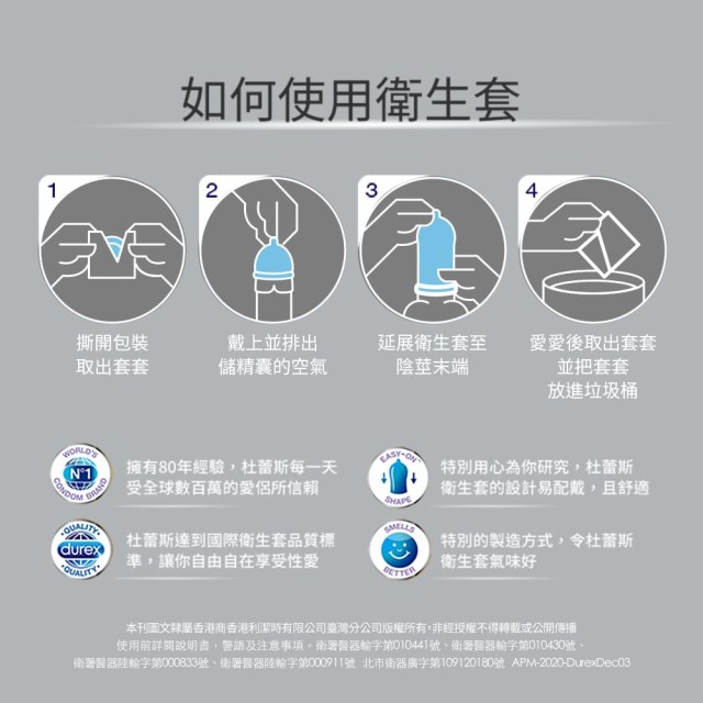 杜蕾斯．超薄裝更薄型保險套10入