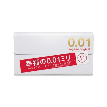 Sagami．相模元祖 0.01 PU保險套（5入）