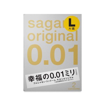 Sagami．相模元祖 0.01 PU加大Ｌ保險套（2入）