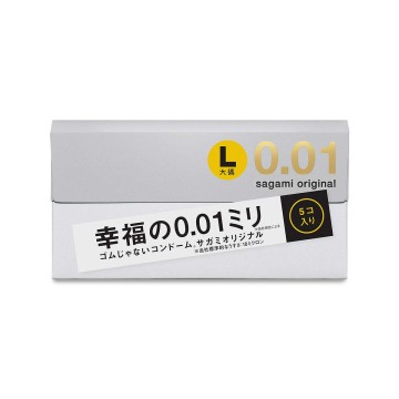Sagami．相模元祖 0.01 PU加大Ｌ保險套（5入）