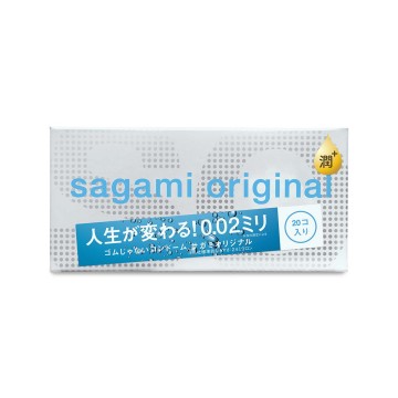 Sagami．相模元祖 0.02 PU極潤裝保險套（20入）