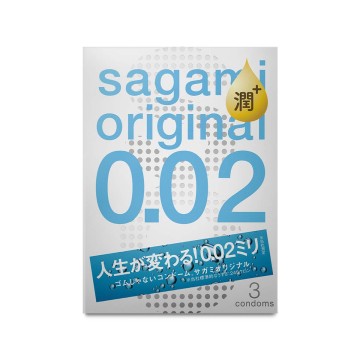 Sagami．相模元祖 0.02 PU極潤裝保險套（3入）