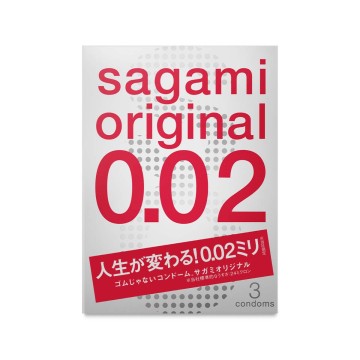 Sagami．相模元祖 0.02 超激薄保險套（3入）
