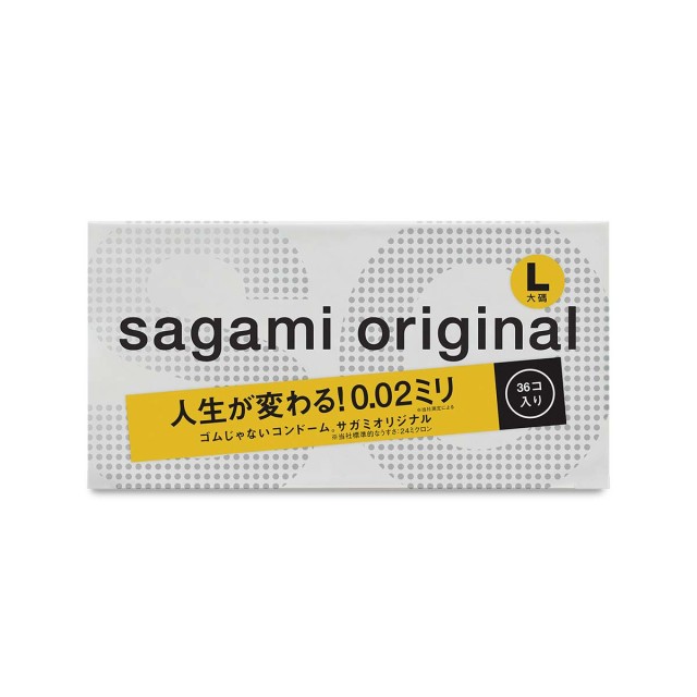 Sagami．相模元祖 0.02 超激薄 加大Ｌ保險套（36入）