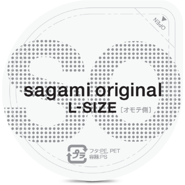 Sagami．相模元祖 0.02 超激薄 加大Ｌ保險套（3入）